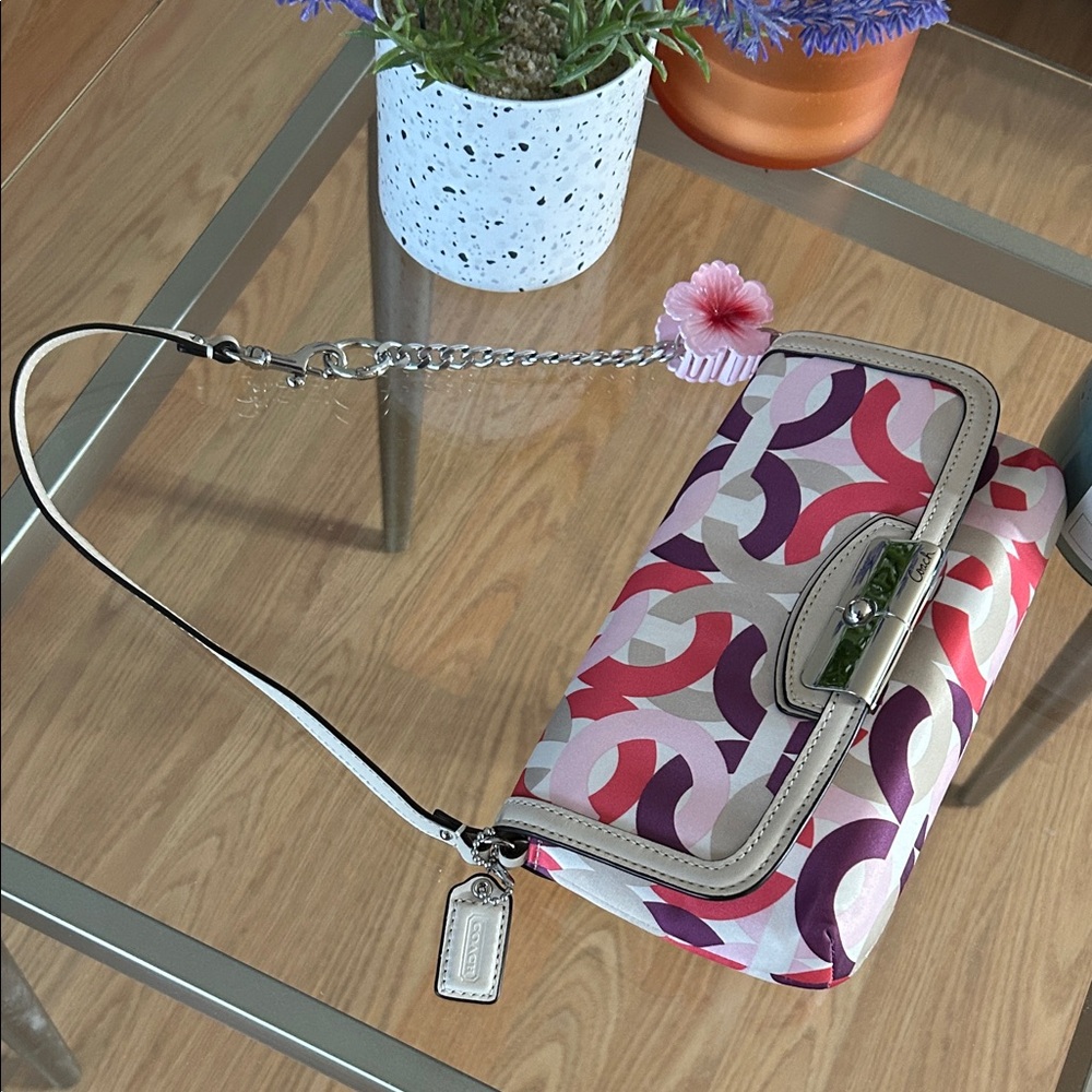 Coach Vintage Pink and Cream Mini Bag